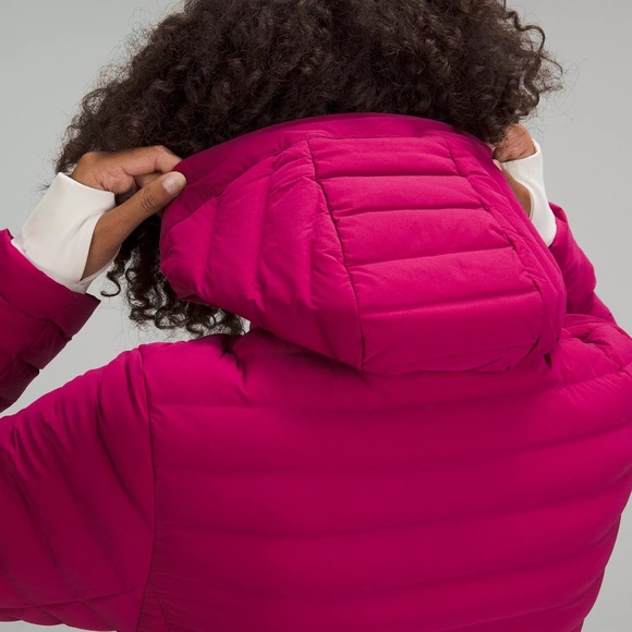 NWT lululemon athletica Pack It Down Jacket Women's Size 4 in Pomegranate (Pink) - Picture 4 of 16